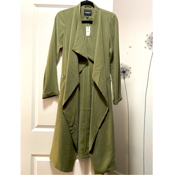 Belted soft trench coat by Express - Picture 1 of 6